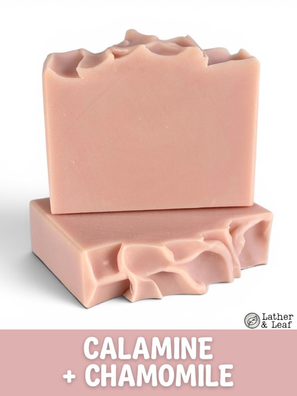Calamine + Chamomile Cold Process Soap Natural Handcrafted Artisan Soap Bar